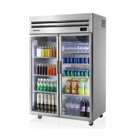 Skipio SRT45-2G Upright Glass Freezer