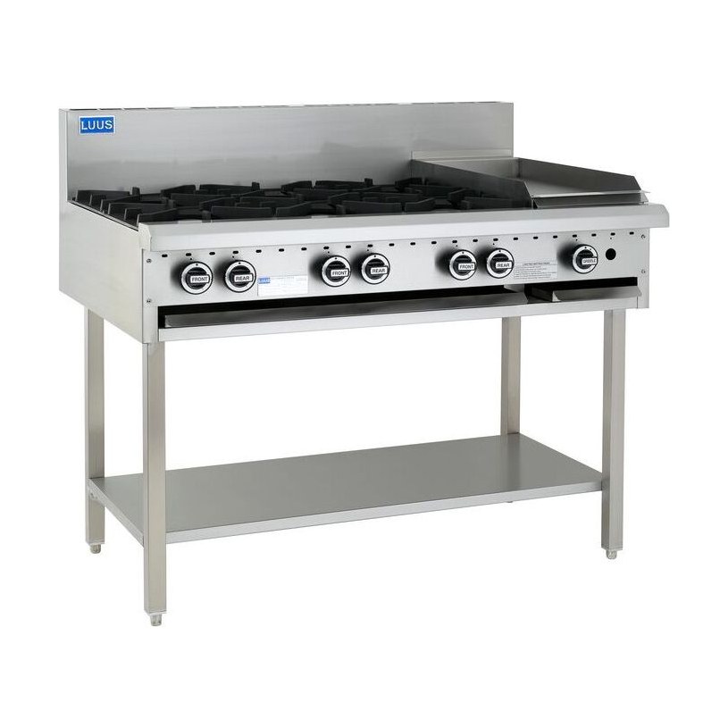 6 Burner & Griddle Cooktop