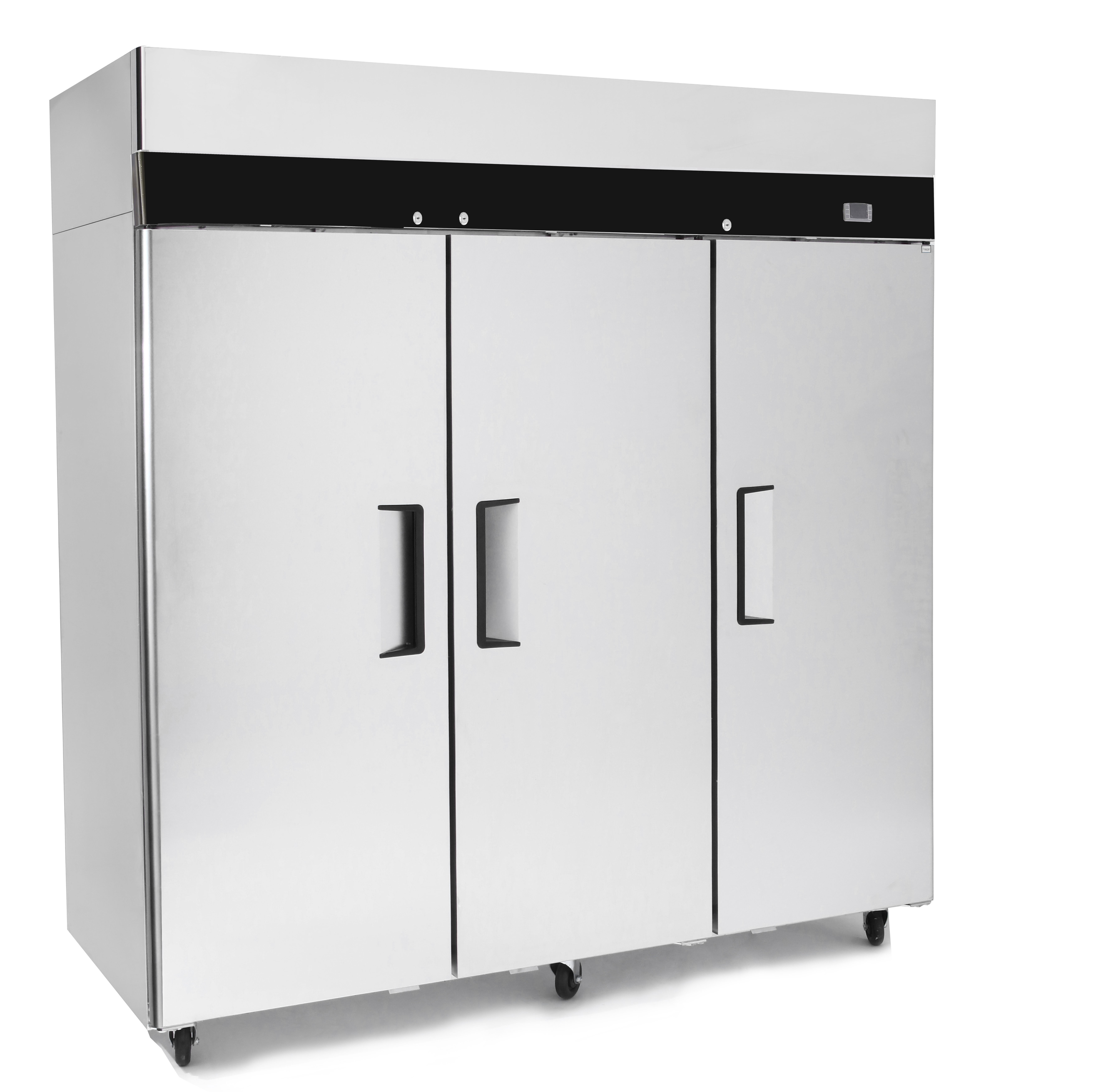 Commercial Storage Freezer- Three Door Stainless Steel Upright Freezer - Top