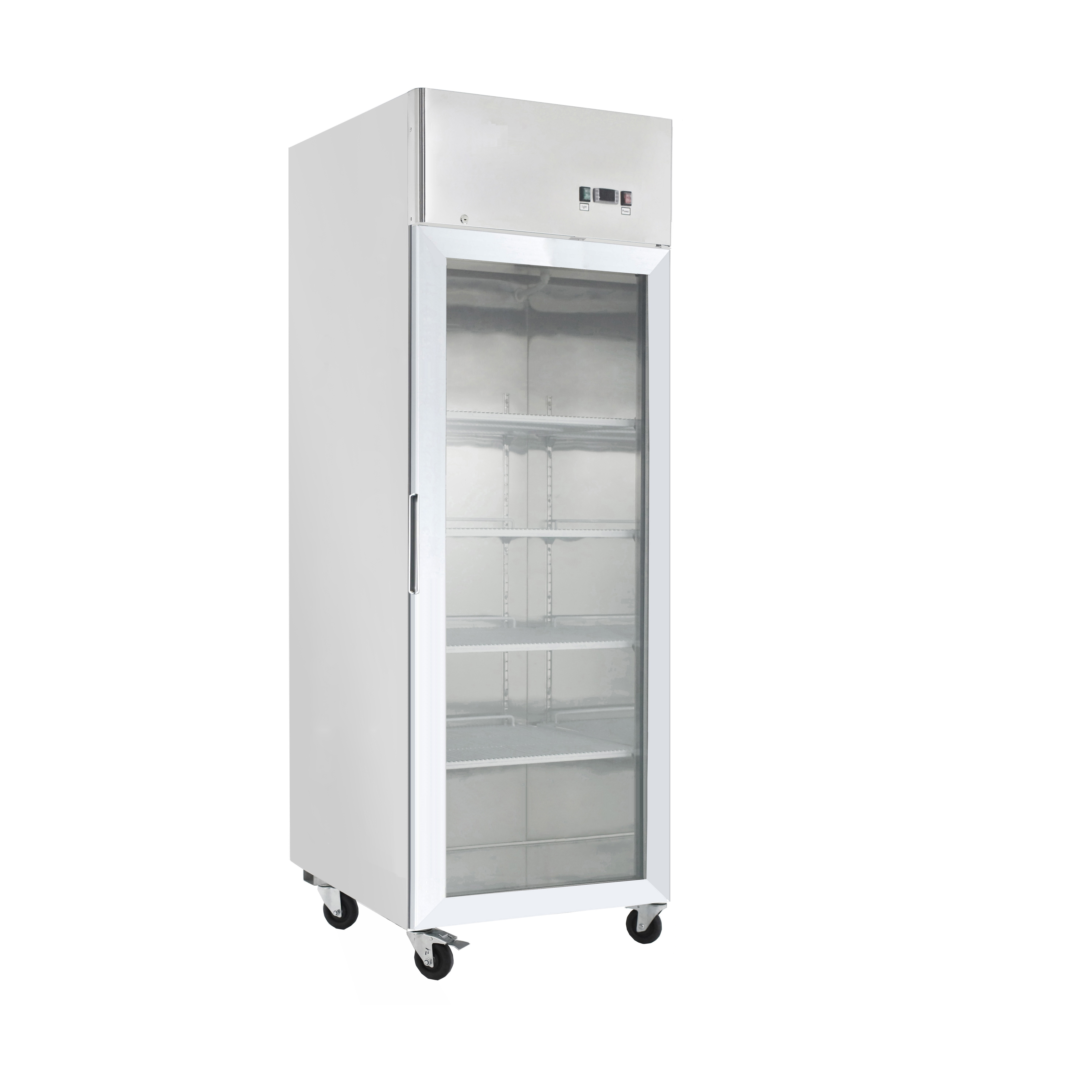 Commercial Upright Freezers - One Door Stainless Steel Glass / Display Freezer - 700 Litre