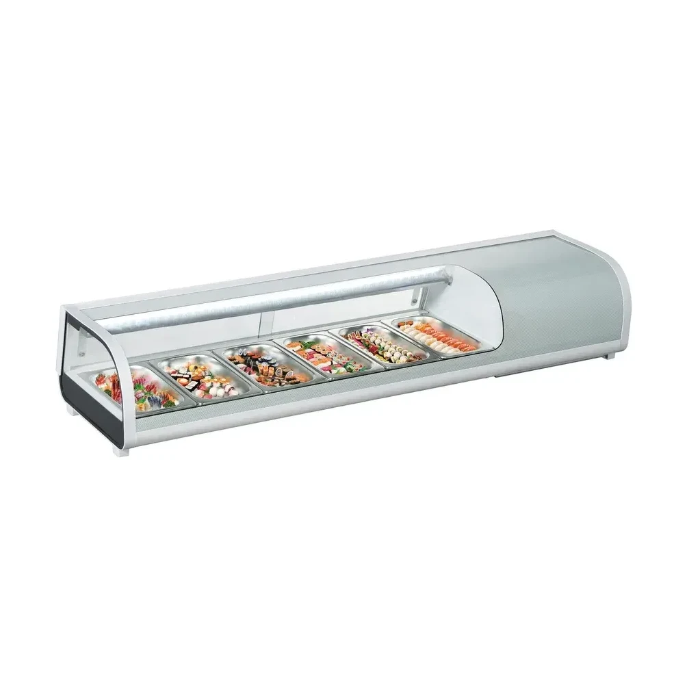 Commercial Sushi Display Fridge - 6X1/3 Pans Sushi Showcase