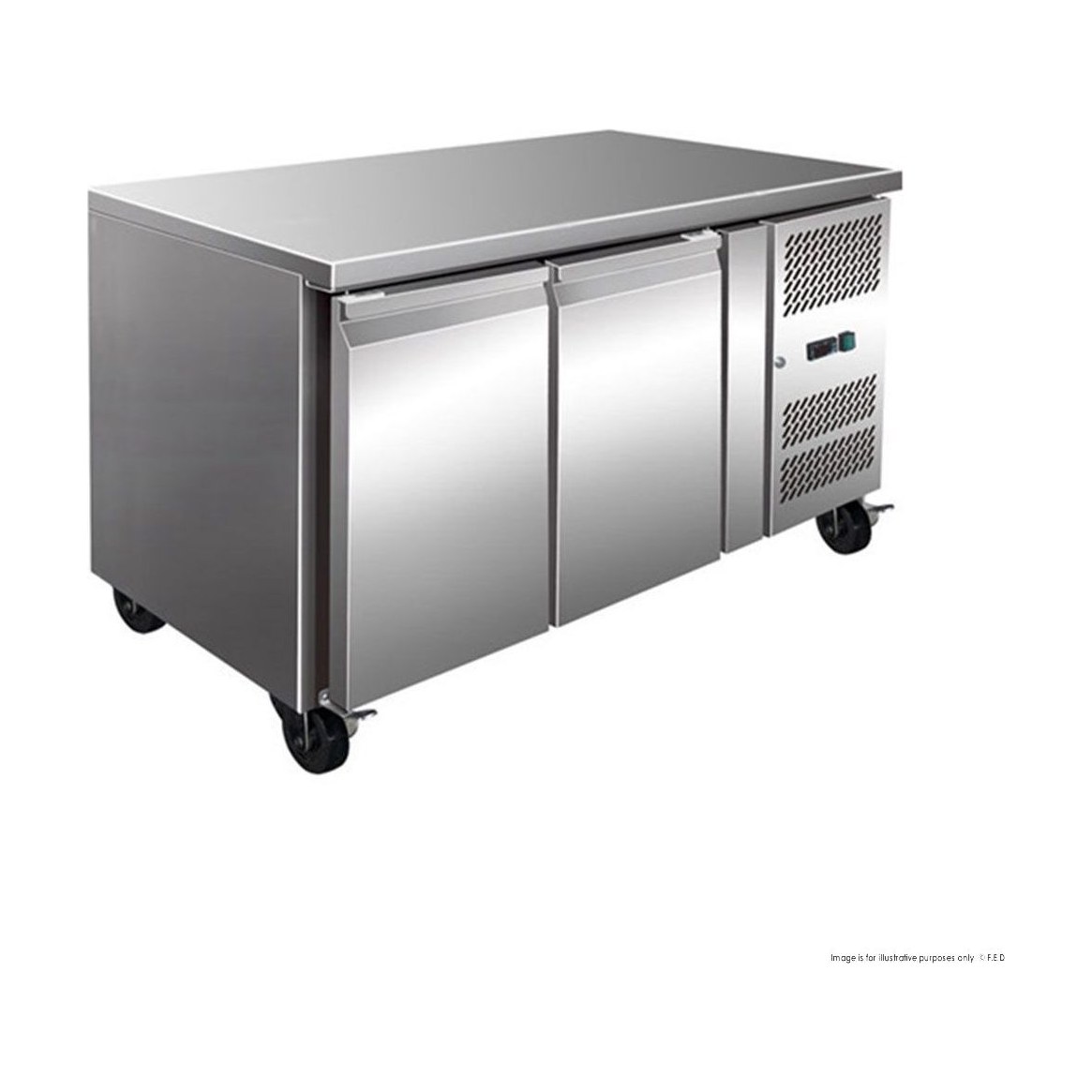 TROPICALISED 2 Door Gastronorm Bench Fridge