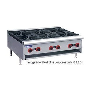 RB-6ELPG - Gas Cook top 6 burners LPG with Flame Failure