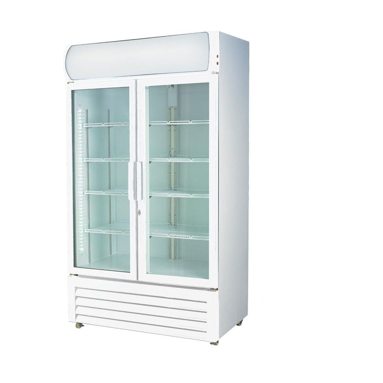 LG-730P - Double glass door colourbond upright drink fridge
