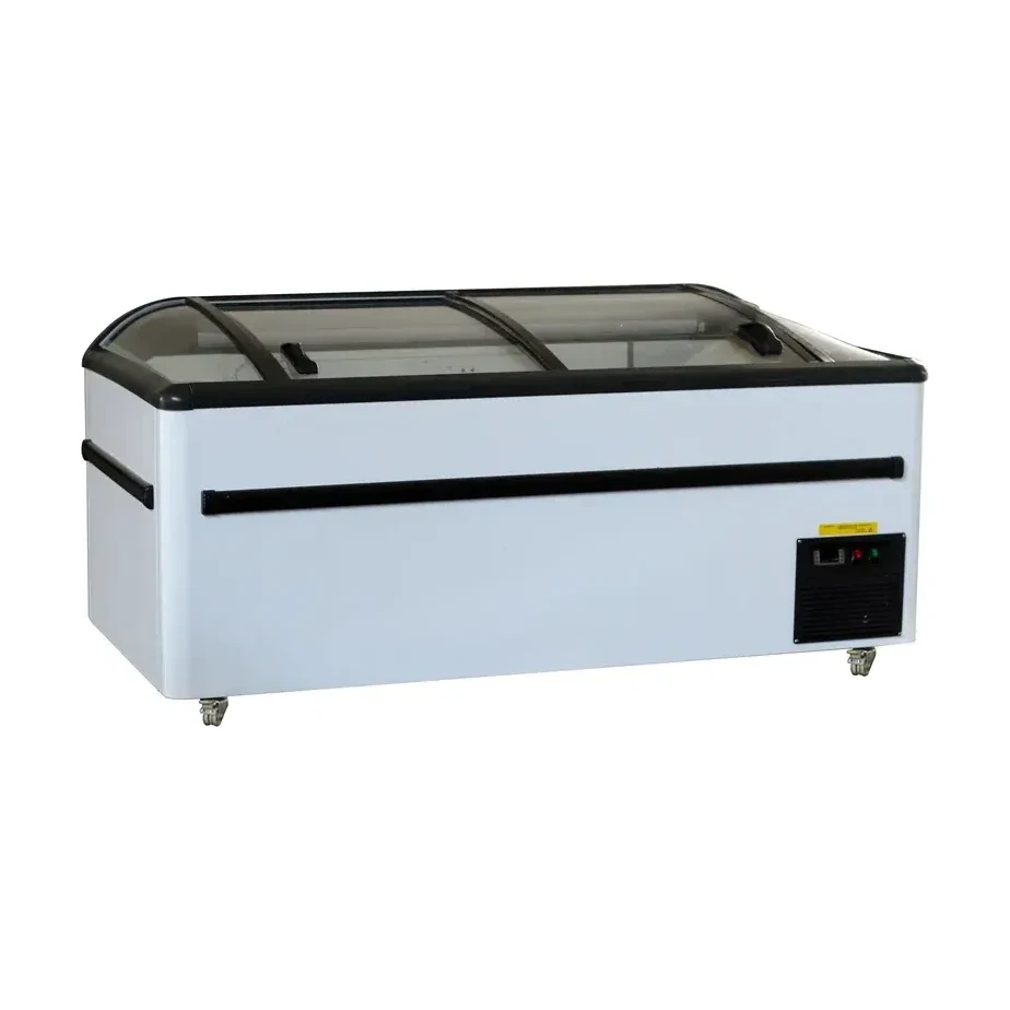 Commercial island freezer - Supermarket display chest freezer - 1.8m