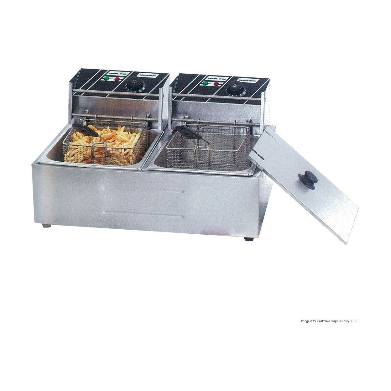 Double Tank Electric Fryer
