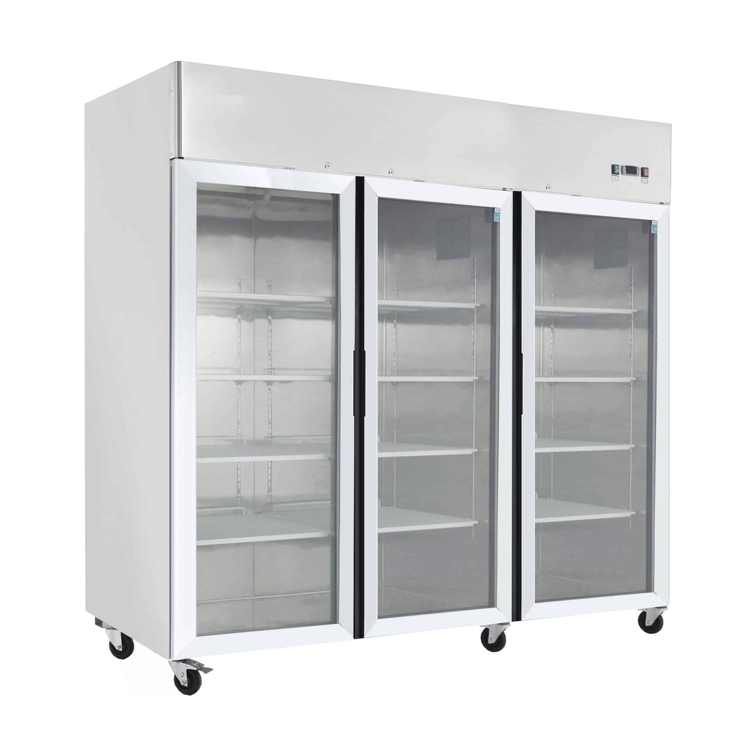 Commercial Upright Freezer - Three Door Stainless Steel Glass / Display Freezer - 1900 Litre - JUFT1900G