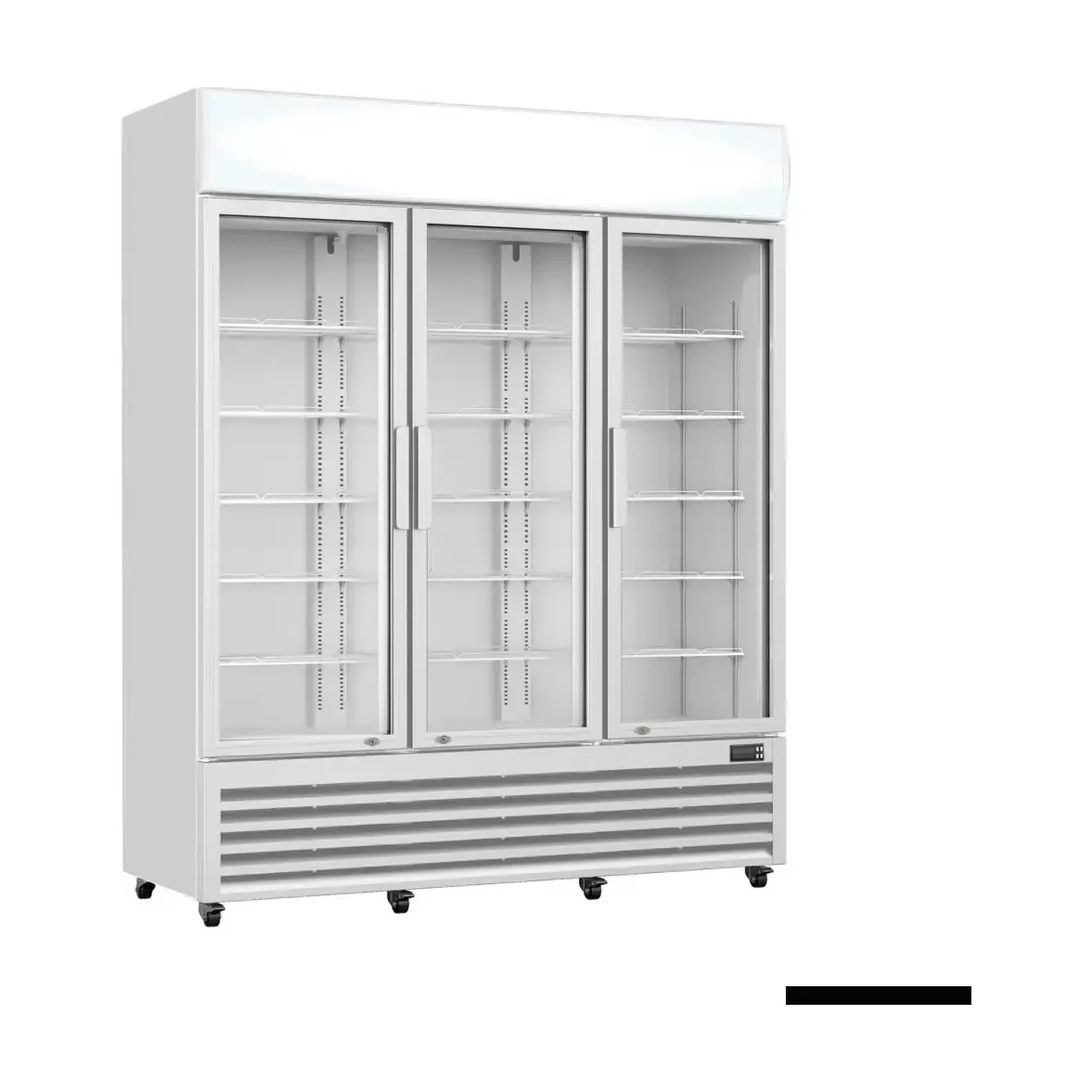 Thermaster Three Glass Door Colourbond Upright Drink Fridge LG-1203P