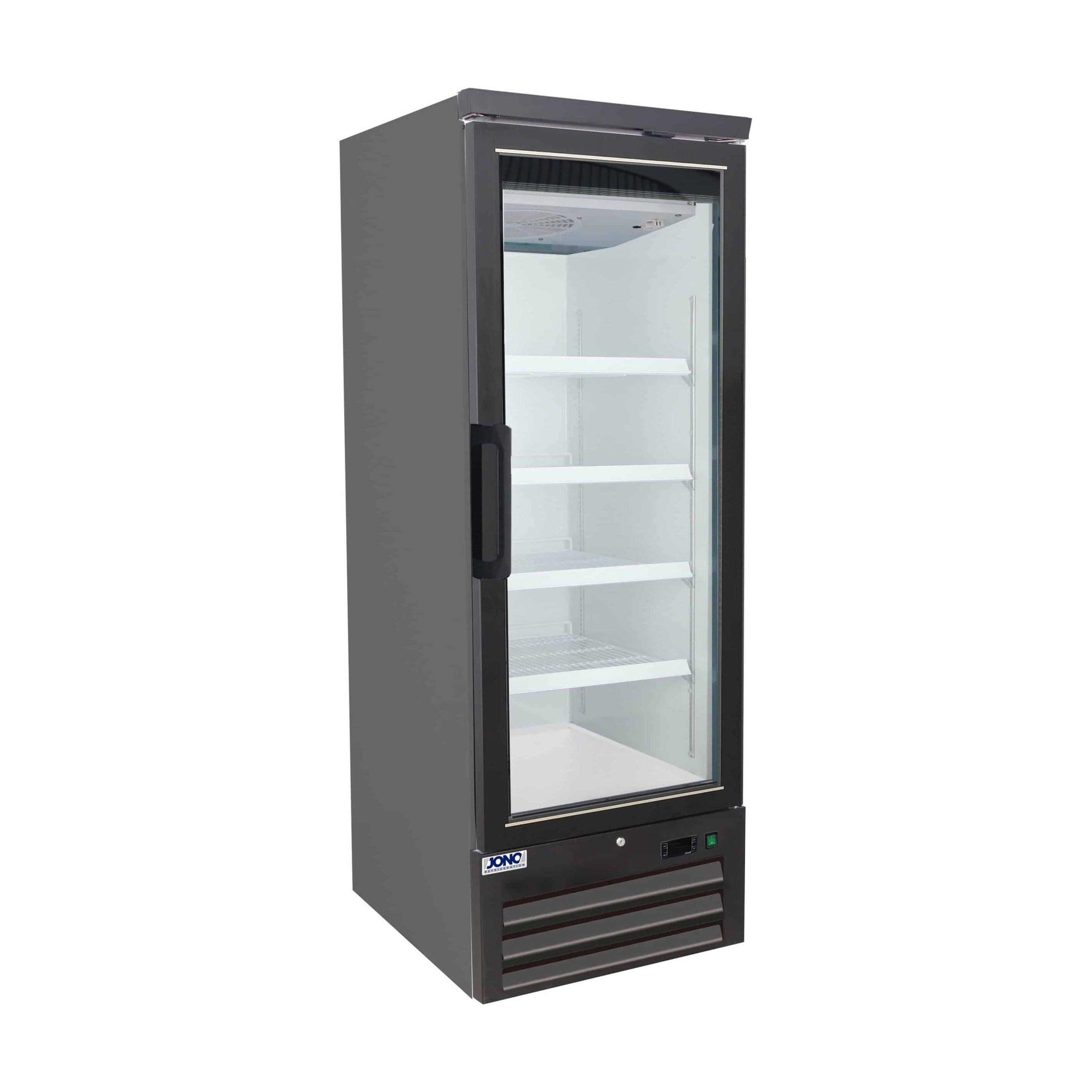 Commercial Upright One Door Supermarket Display Freezer (Black)