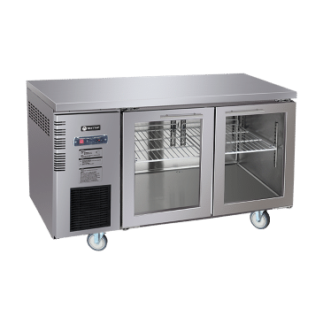 Under Bench Glass Door Fridge 1500mm/CUR15-2SG