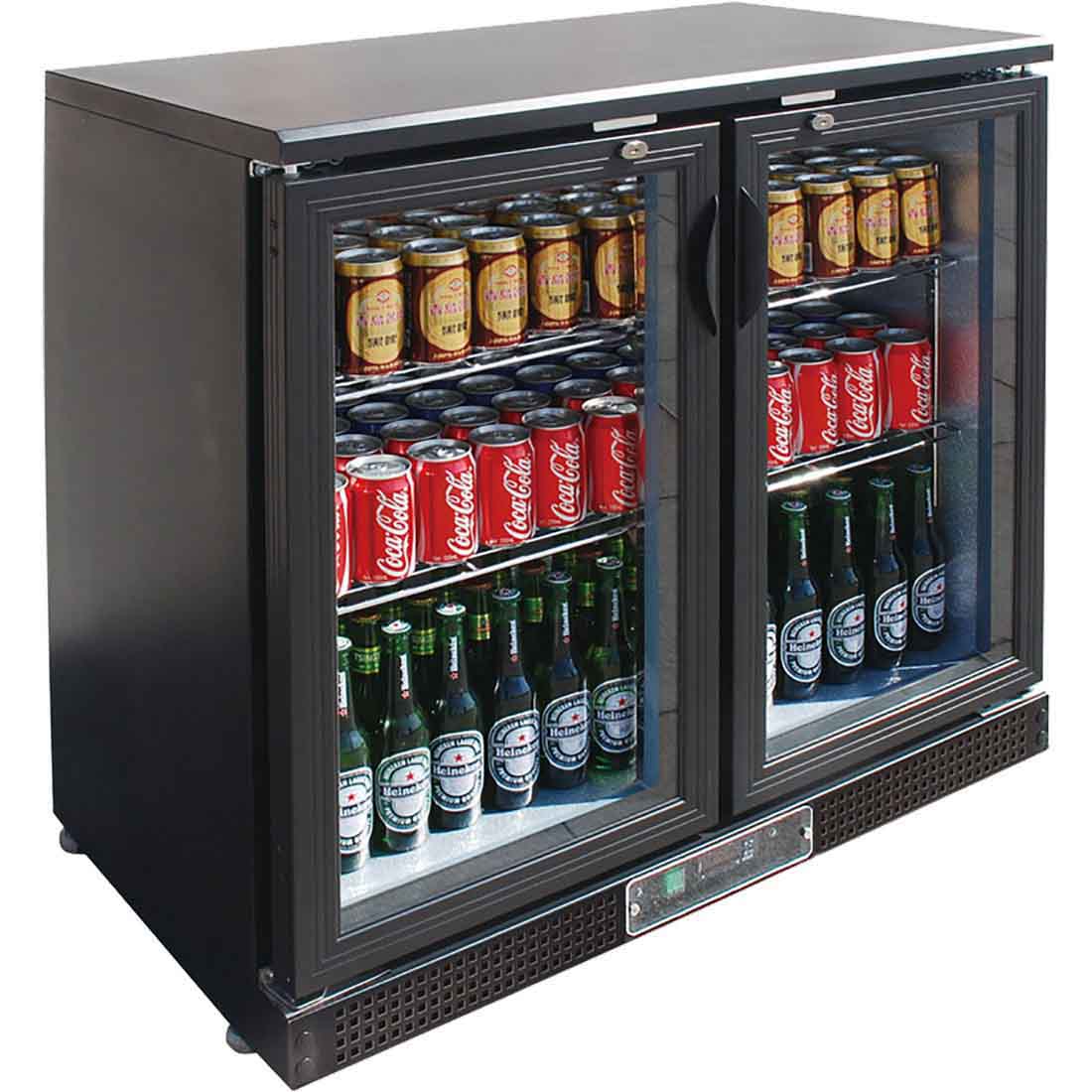 Thermaster Two Door Drink Fridge/Cooler - SC248G