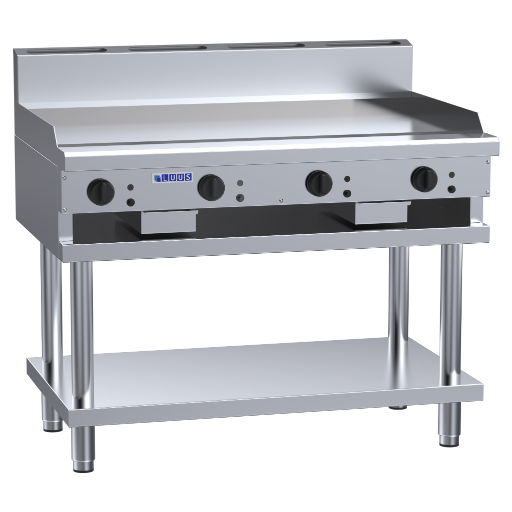 Luus 1200mm Griddle with legs & shelf