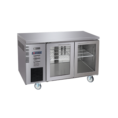 Under Bench Glass Door Fridge 1200mm/CUR12-2SG