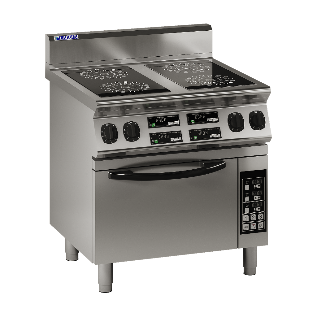 Luus 4 Zone Induction Cooktop with Electric Oven