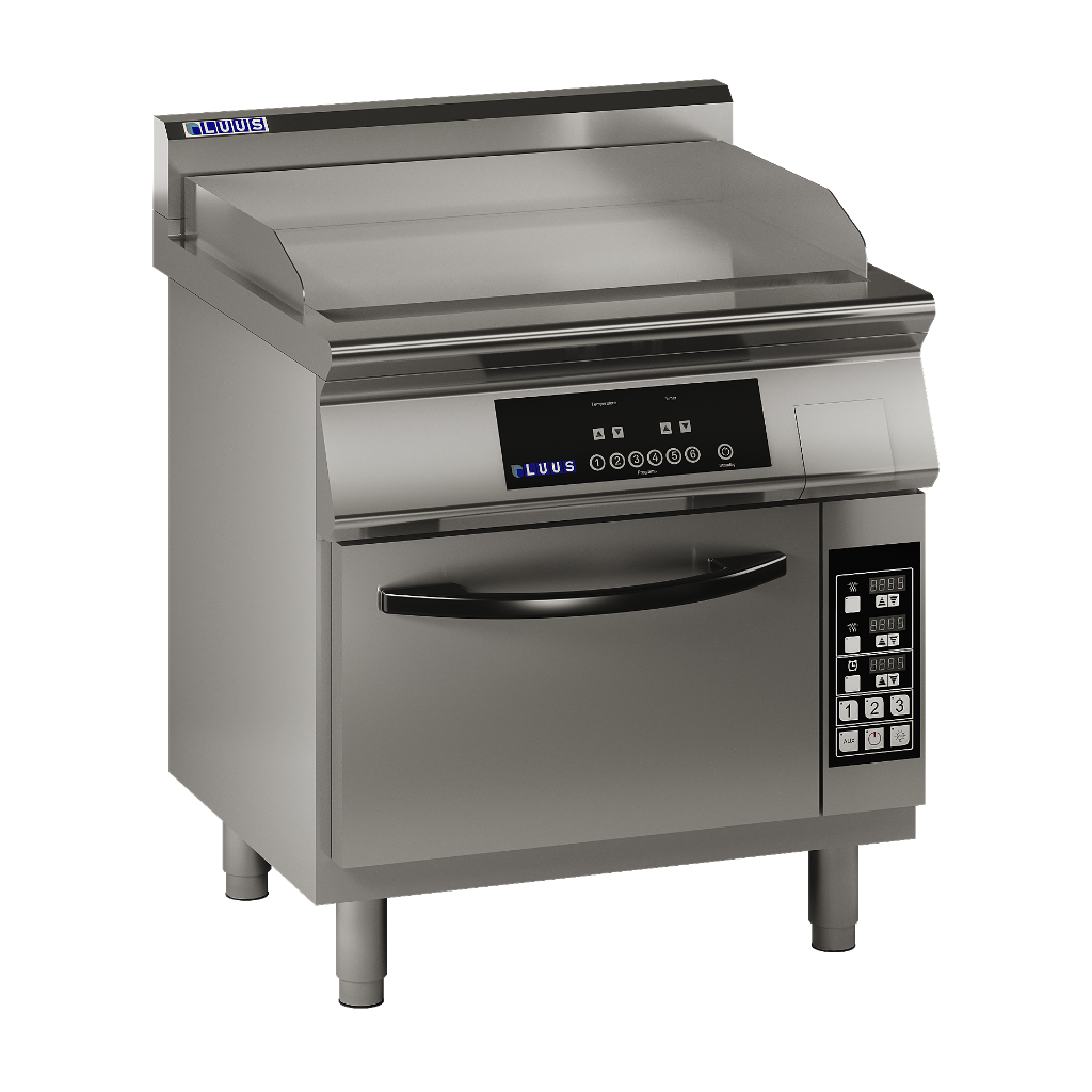 Luus 800mm Induction Griddle with Electric Oven