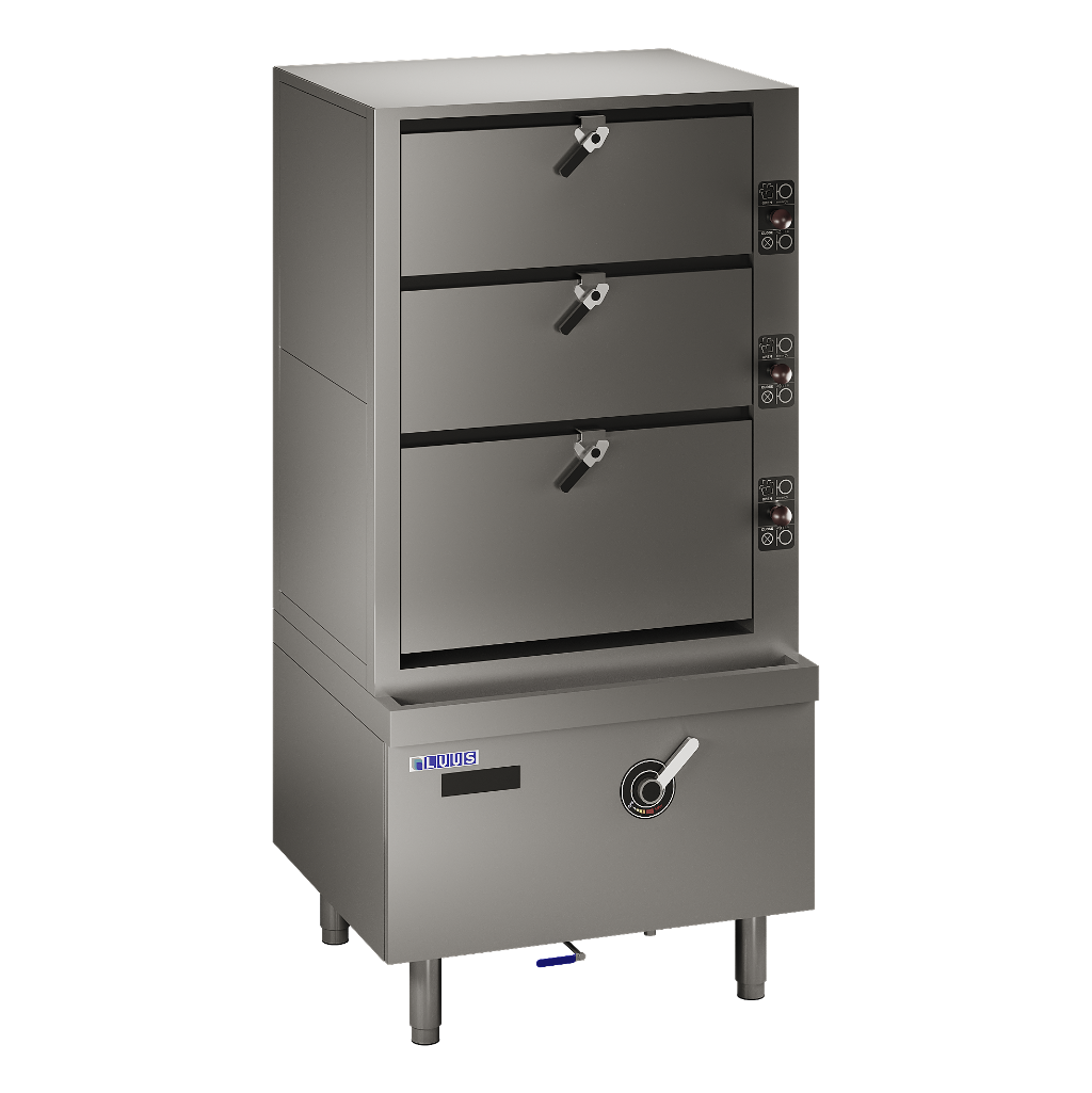 Luus 910 wide 3 Deck Induction Steam Cabinet