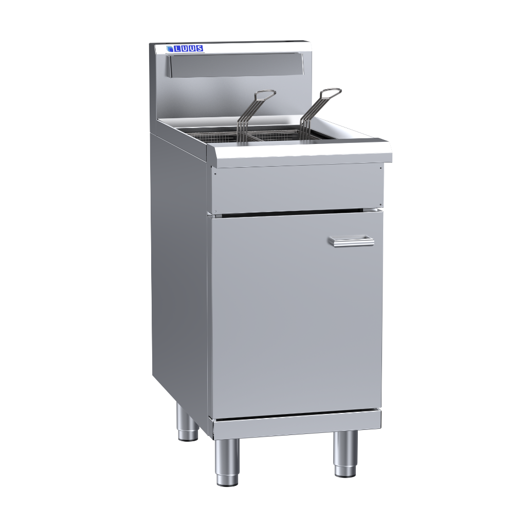 Luus Premium 2 Basket Single V-Pan Fryer with Fenwal thermostat