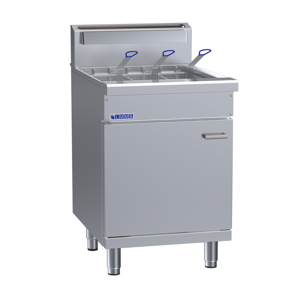 Luus Slimline 600mm 3 Basket Single V-Pan Fryer