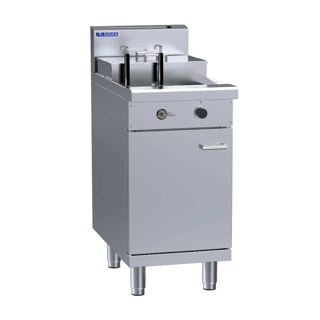 Luus 2 Basket 2 Soup Pot Noodle Cooker with flame control, drain and overflow system