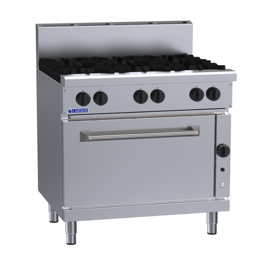 Luus 6 Burner & Convection Oven with flame failure