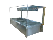 Jasper Wet Hot Food Display 1400mm BM4 Holds 4 X 1/1 Gn Pans (pans Not Included) 15 Amp