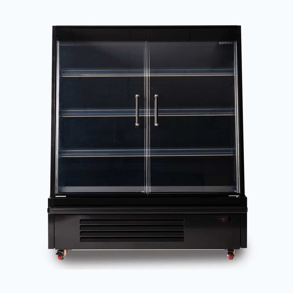Semi Vertical Display Fridge – 1250mm – 2 Doors – Hinged