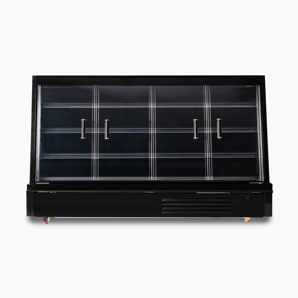 Semi Vertical Display Fridge – 2500mm – 4 Doors – Hinged