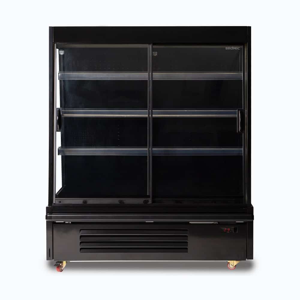 Semi Vertical Display Fridge – 1250mm – 2 Doors – Sliding