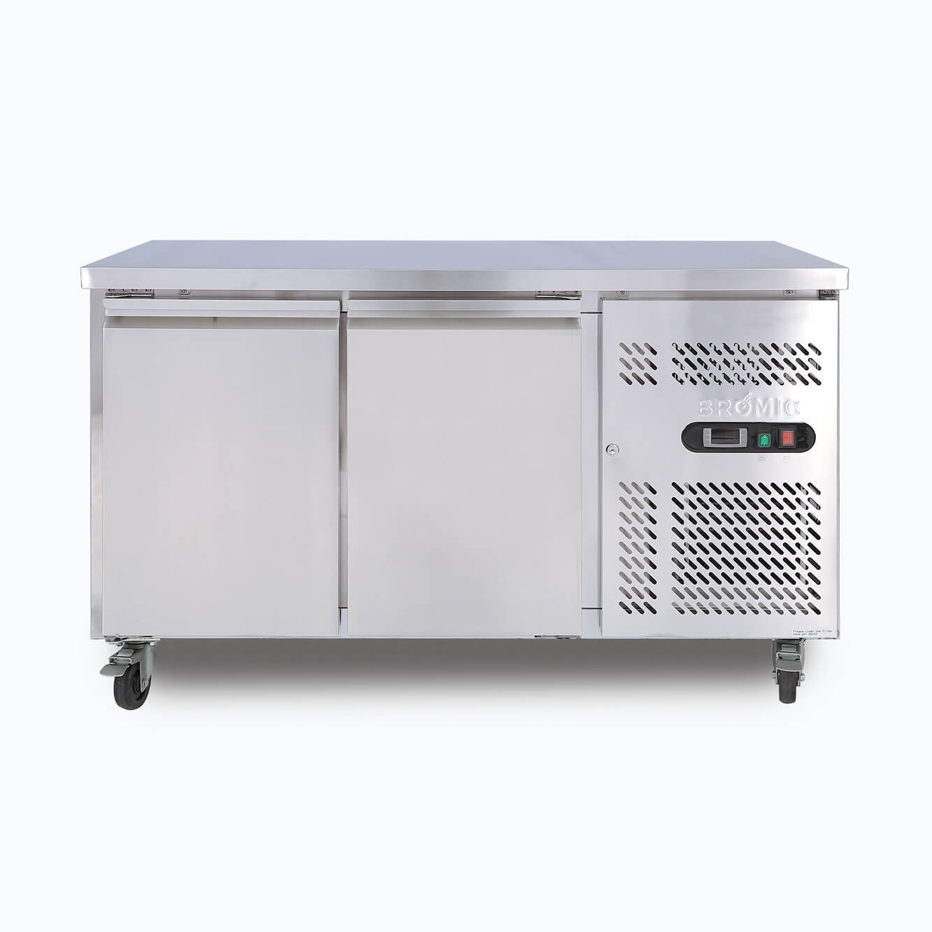 Bromic Under Bench Freezer – 282L – 2 Doors – Stainless Steel