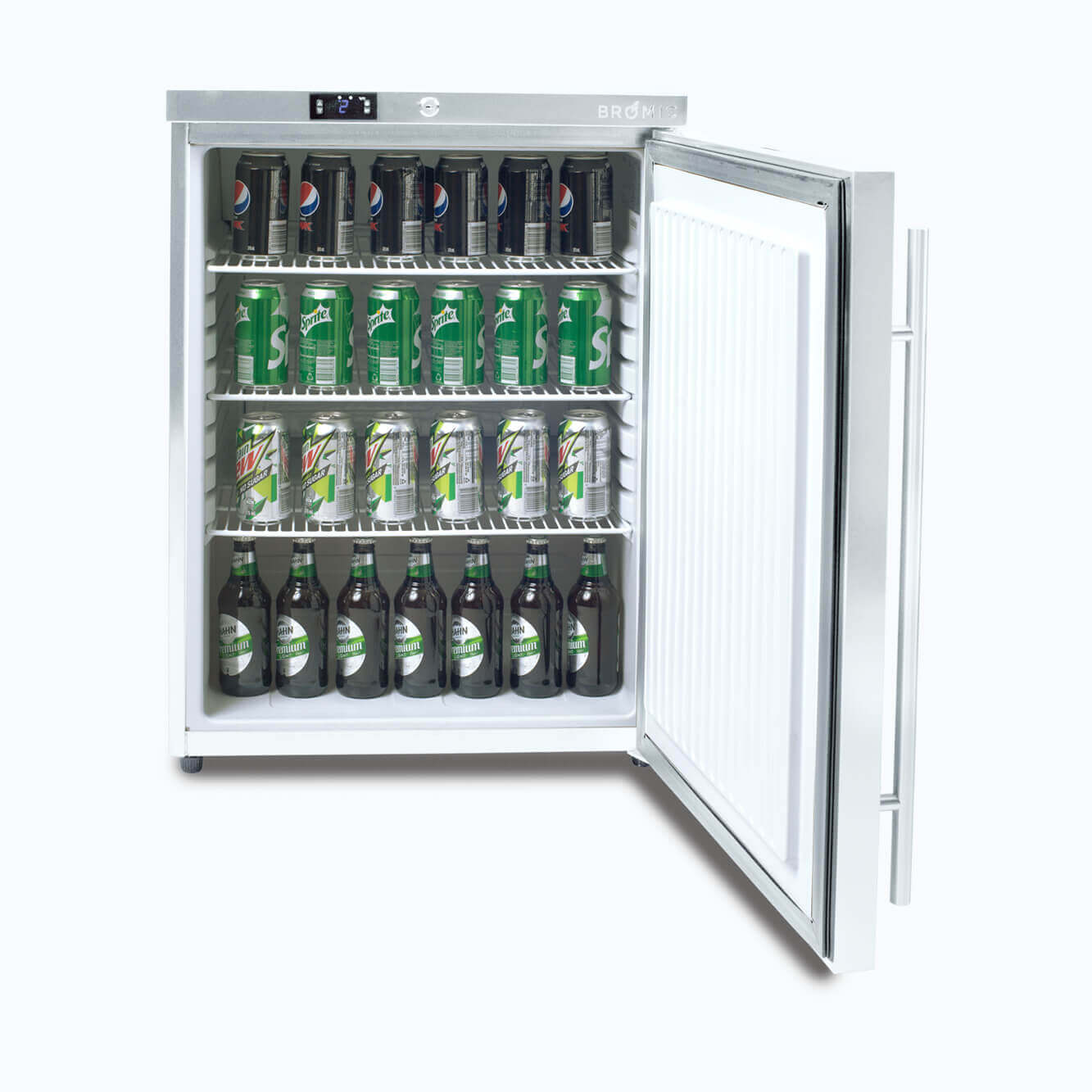 Under Bench Fridge – 138L – 1 Door – Stainless Steel