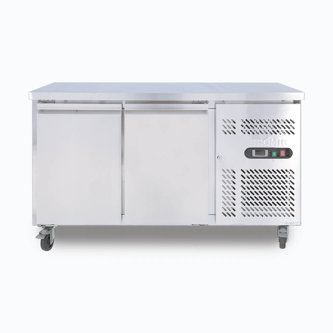 Bromic Under Bench Fridge – 282L – 2 Doors – Stainless Steel