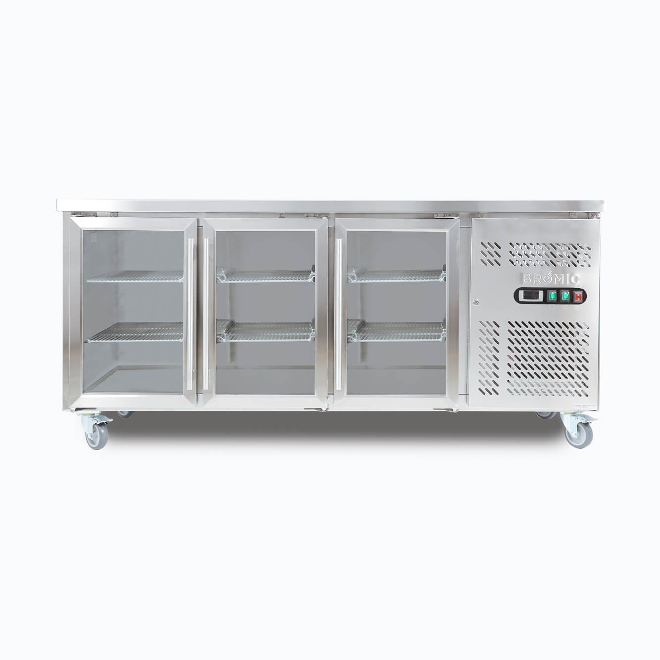 Bromic Under Bench Display Fridge – 417L – 3 Doors – Glass