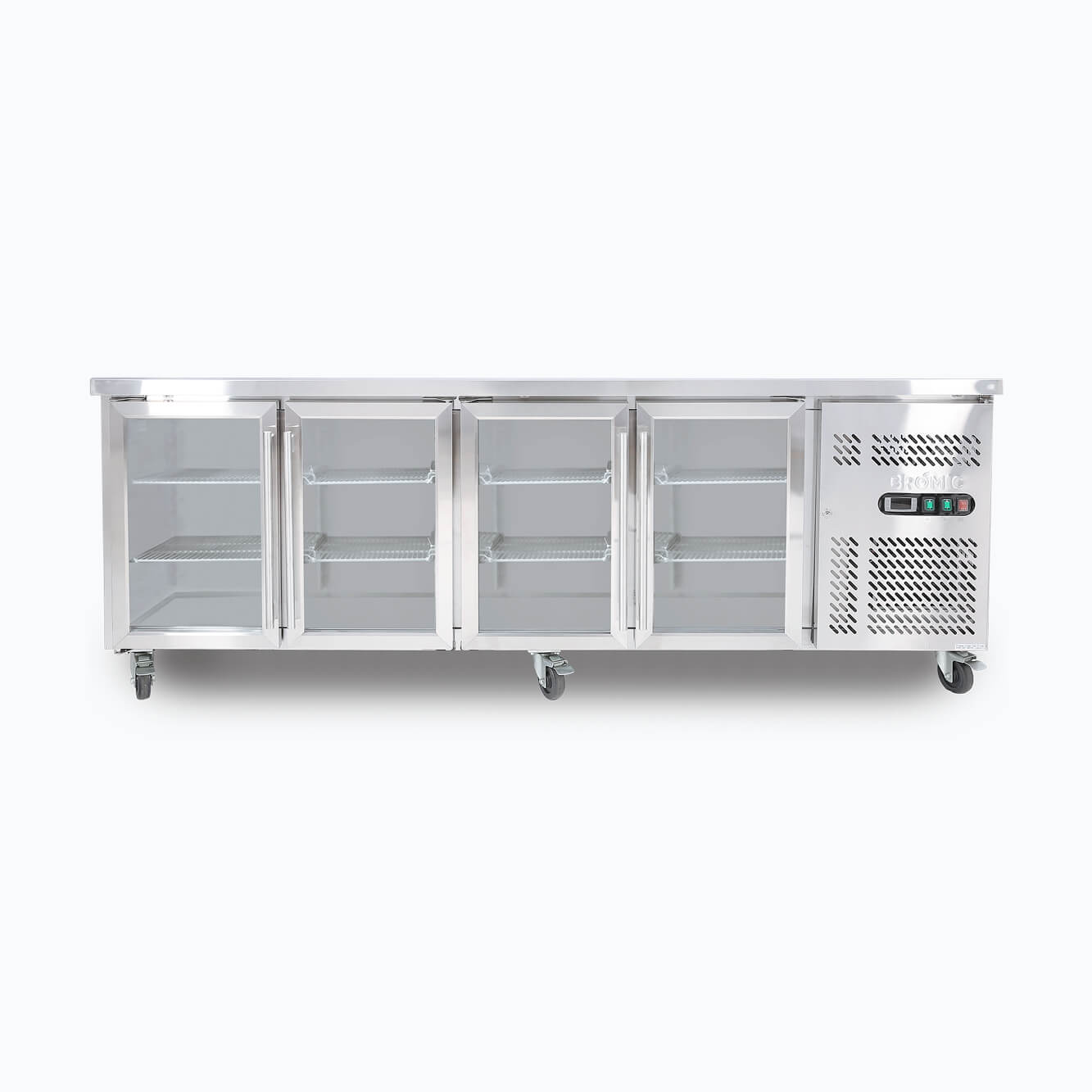 Bromic Under Bench Display Fridge – 553L – 4 Doors – Glass