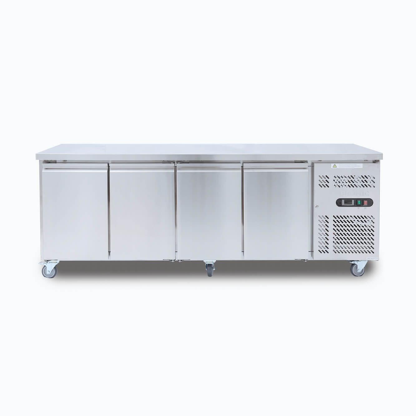 Bromic Under Bench Fridge – 553L – 4 Doors – Stainless Steel