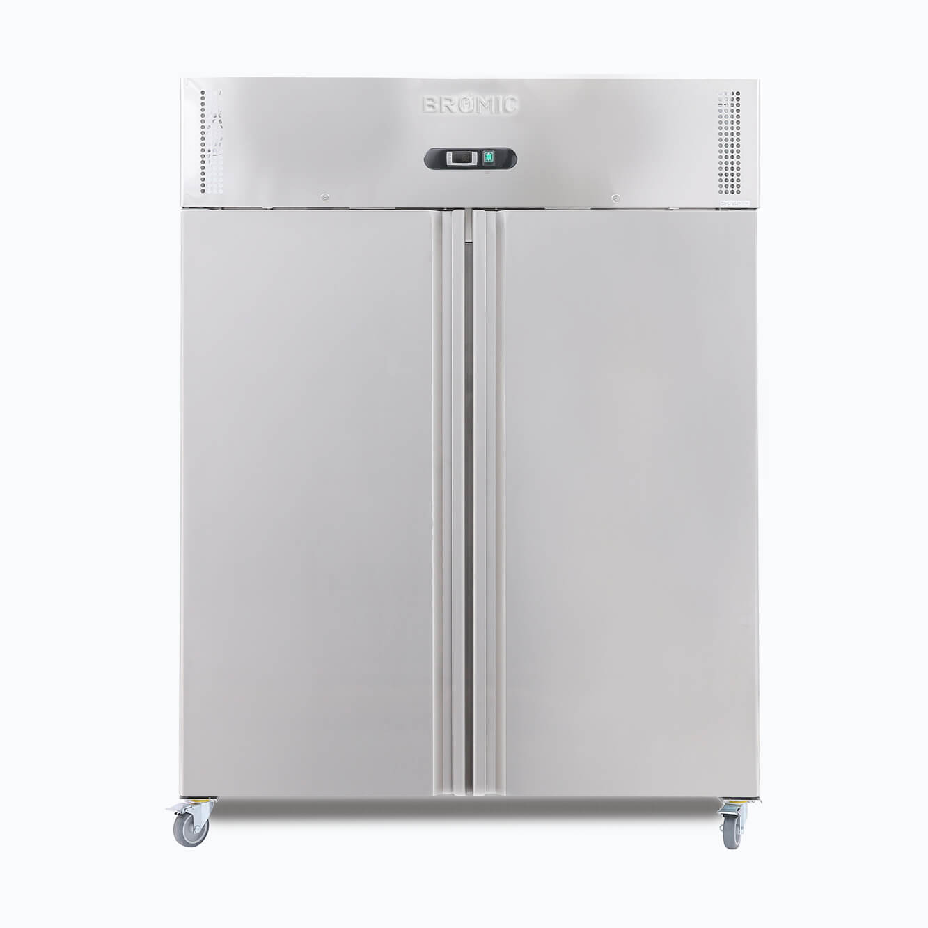 Bromic Upright Fridge – 1300L – 2 Doors – Stainless Steel