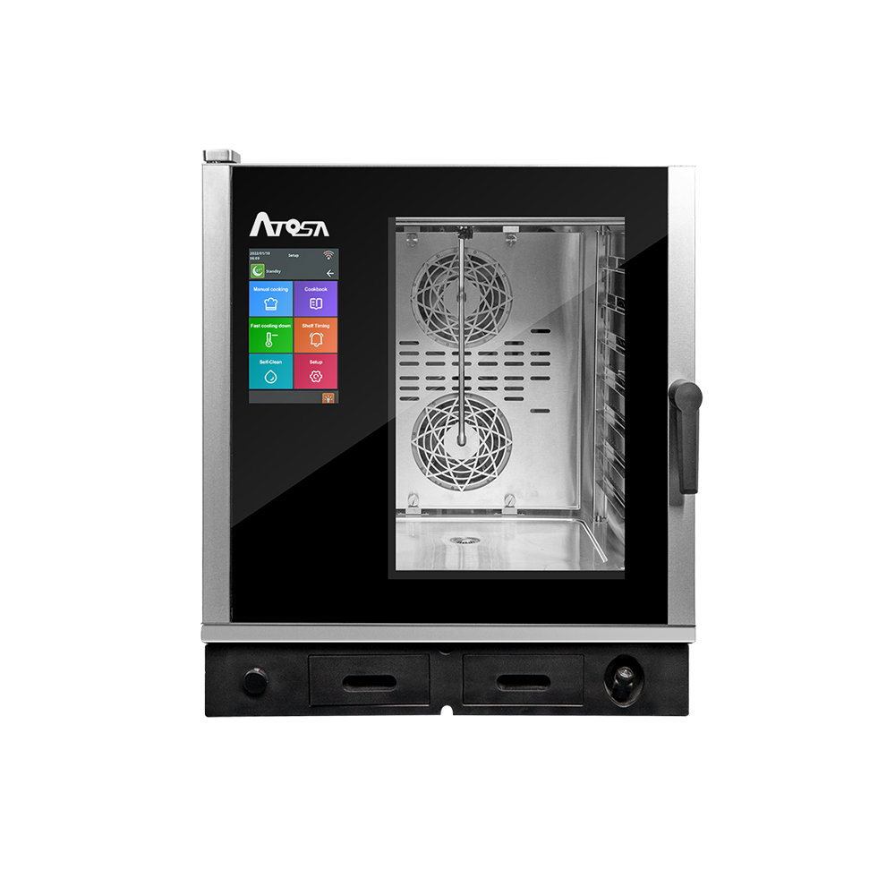 Atosa Electric Combi Oven For Gastronomy Use: 7 X Gn 1/1 Trays