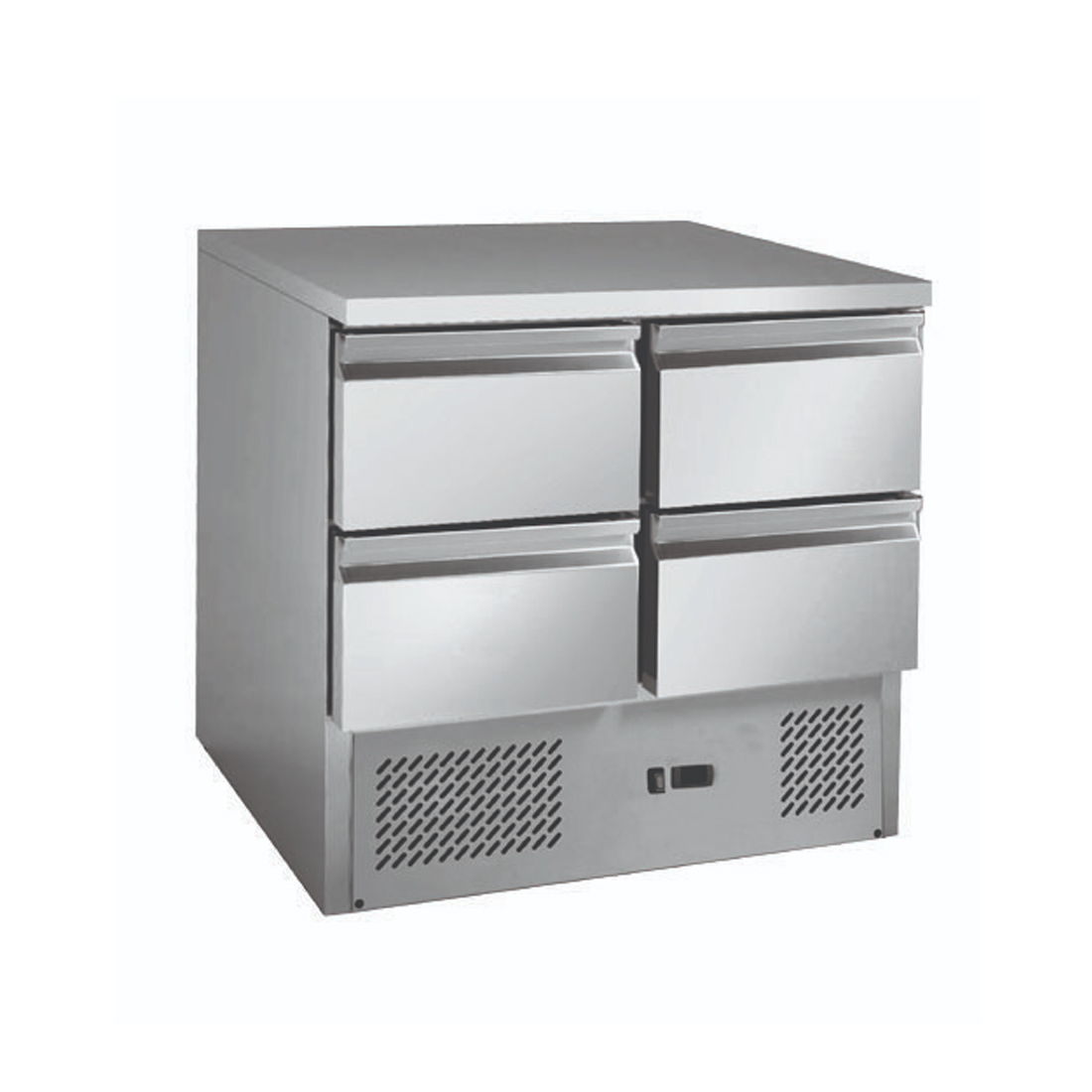 Thermaster Stainless steel 4-Drawers Compact Workbench Fridge