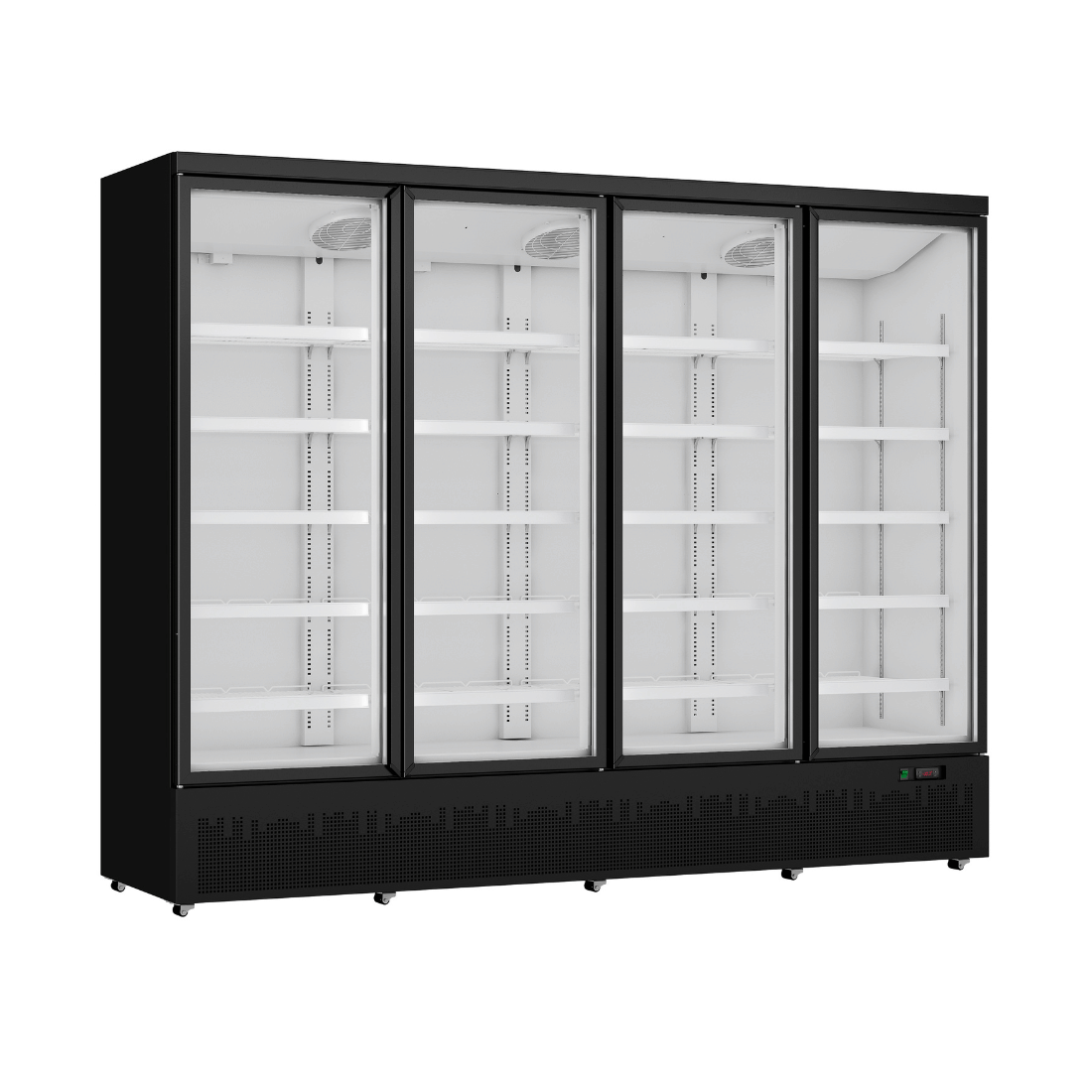 Thermaster Four Door Supermarket Fridge Black LG