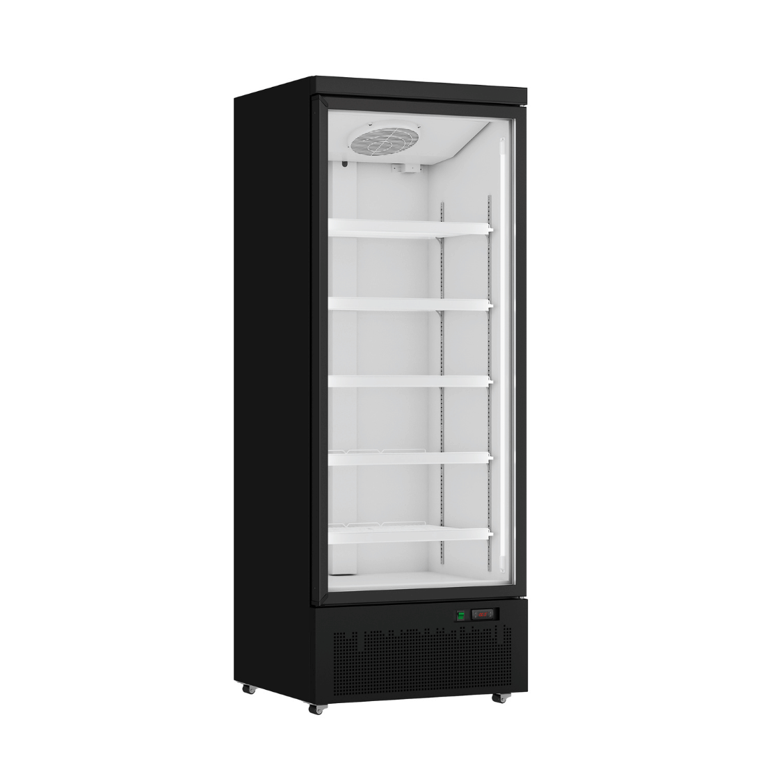 Thermaster Single Door Supermarket Fridge - Black
