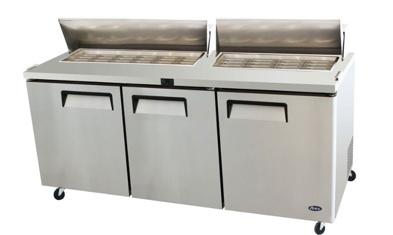 Atosa 3 Door Sandwich Prep Table Fridge 1846mm