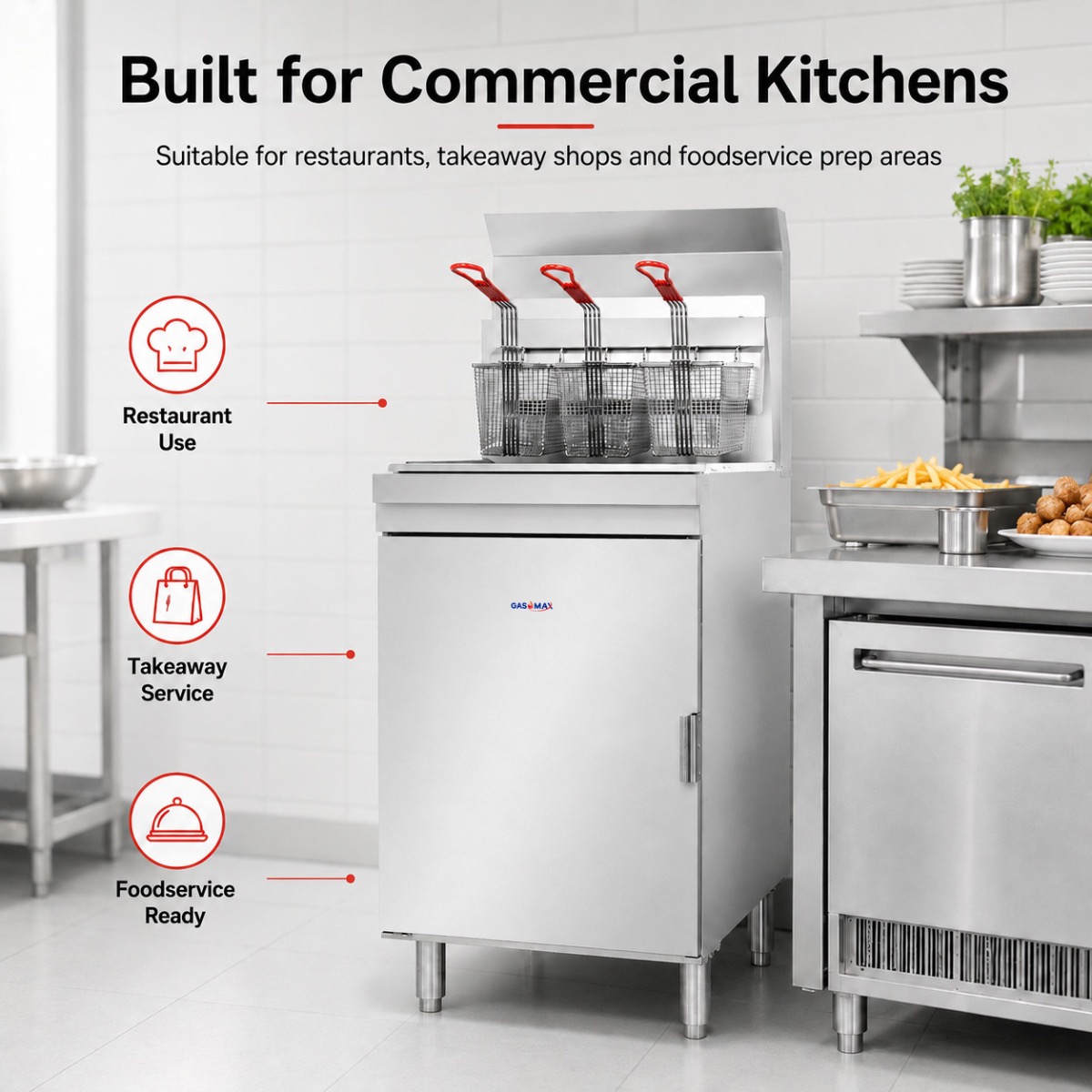 RC500E - Superfast Natural Gas Tube Fryer *Special offer*