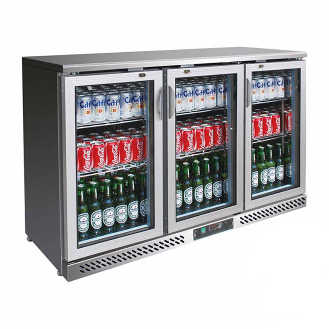 Thermaster Three Door Stainless Steel Bar Fridge/Cooler - SC316SG