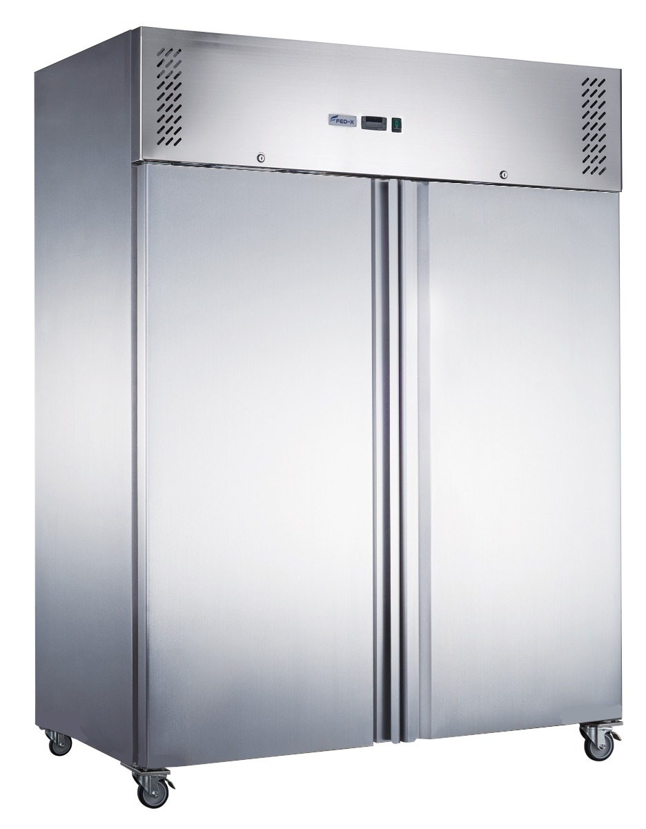 FED-X S/S Two Full Door Upright Fridge