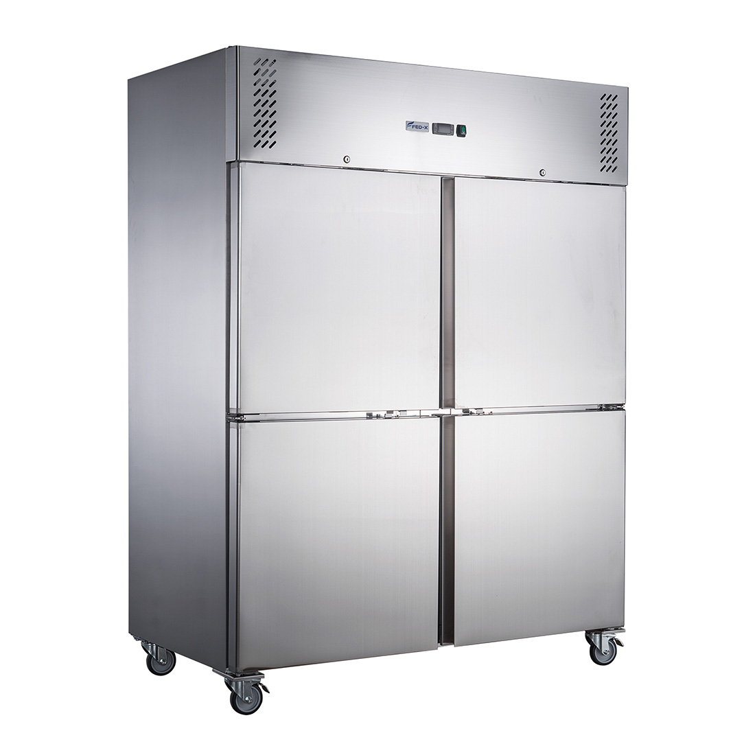 FED-X S/S Split Four-Door Upright Freezer